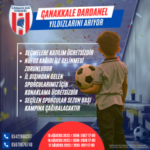 Çanakkale Dardanel Altyapı Seçmeleri Başlıyor